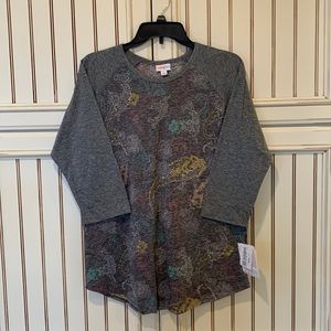 LuLaRoe Randy . Three quarter length sleeves. Soft comfortable material.